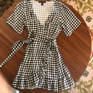 Adorable Gingham wrap dress by Forever 21